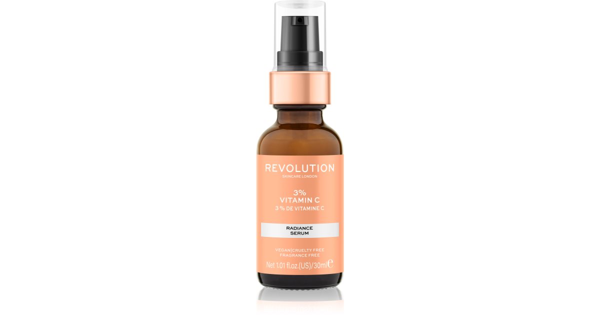 Revolution skincare Suero para la piel antiarrugas Radiance con vitamina C Skincare 3% - 30 ml