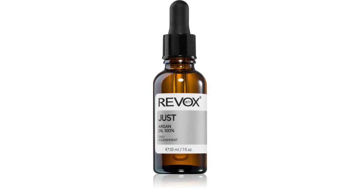 Revox B77 Bare arganolje 100 % pleiende serumolje for ansikt og hals 30 ml