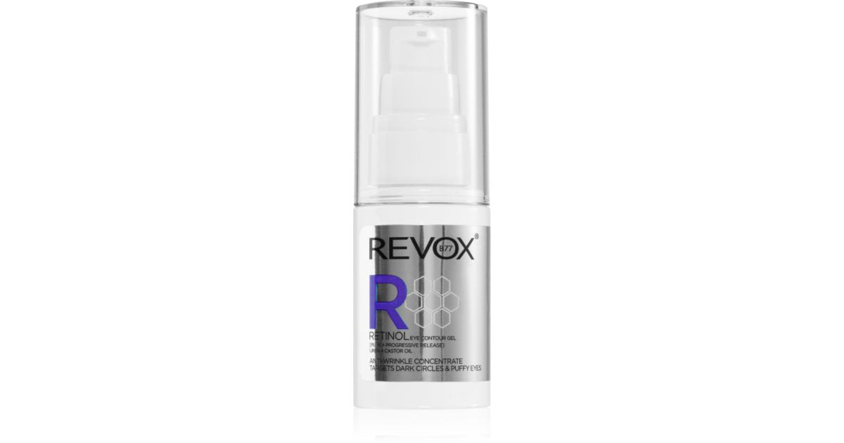 Revox B77 Gel crema de ochi antirid impotriva umflaturii si cearcanelor cu retinol 30 ml