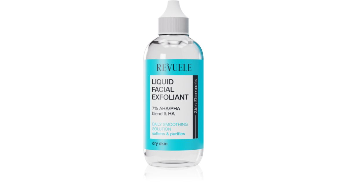 Revuele Exfoliating Liquid 7% AHA-PHA blanding + HA eksfolierende peelingserum til tør hud 125 ml