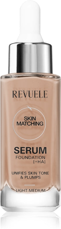 Revuele [+HA] Hydrating Foundation to Unify Skin Tone Color Light-Medium 30ml