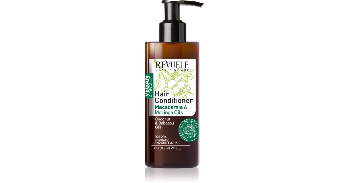 Revuele Vegan & Organic hydrating and nourishing conditioner for damaged and dry hair 250 ml