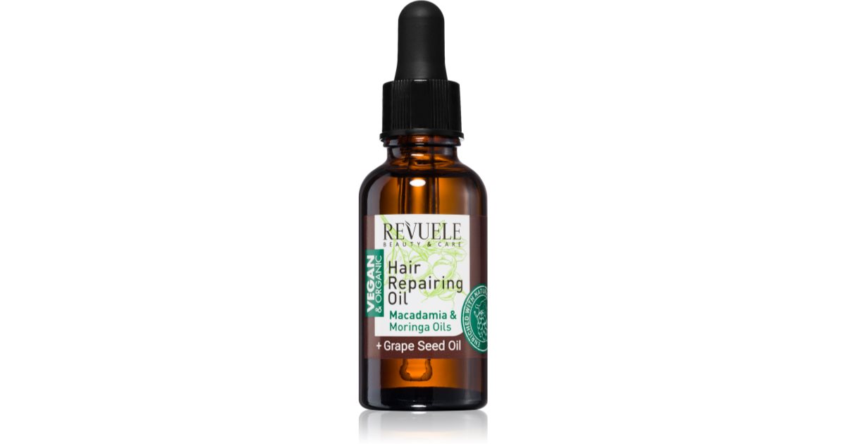 Revuele Vegan & Organic Nourishing Repair Oil for Stronger Hair 30ml