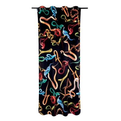 Seletti - Rideau Toilet Paper - Noir - Polyester - Designer Pierpaolo Ferrari