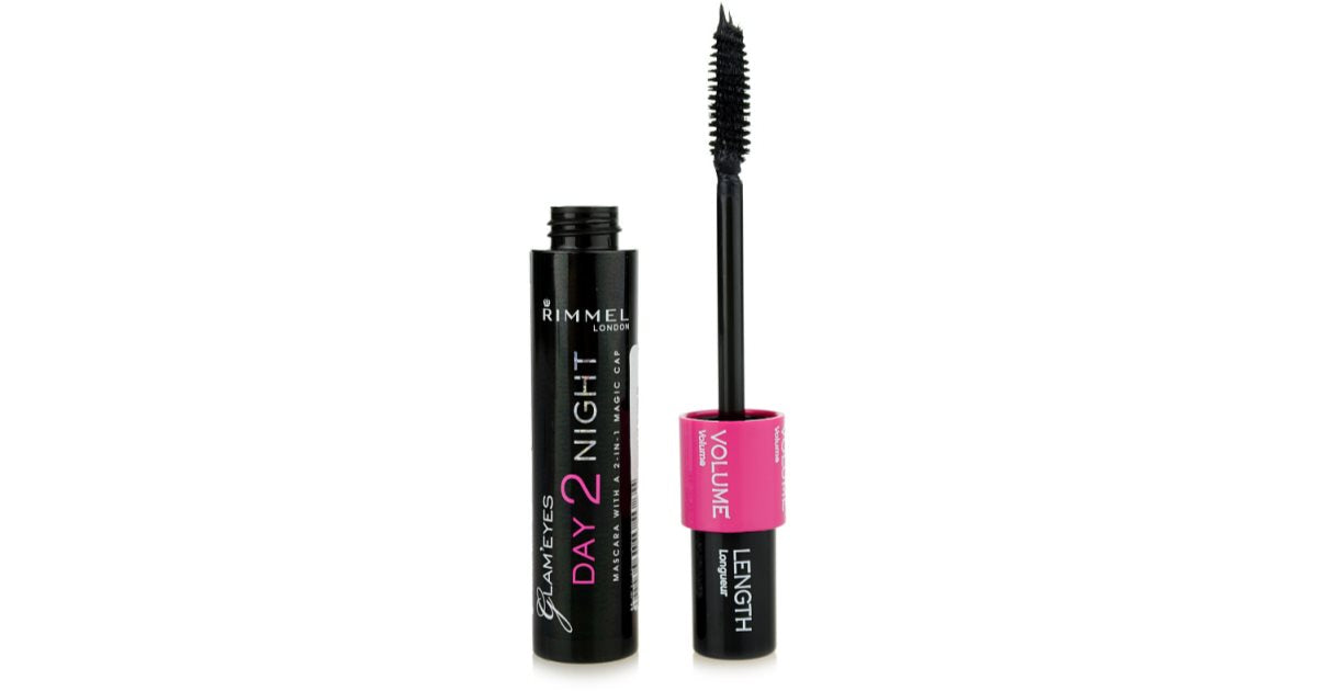 Rimel pentru lungirea și volumul genelor Day 2 Night (Mascara) 9,5 ml - Nuanță: 001 Black