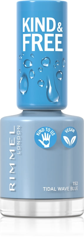 Rimmel Kind & Free Nail Polish 8ml 152 Tidal Wave Blue