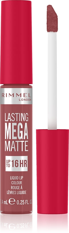 Rimmel Hållbar Mega Matte Liquid Lipstick 7,4 ml Rose & Shine