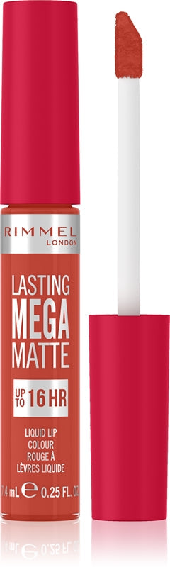 Rimmel Varig Mega Matte Liquid Lipstick 7,4ml Scarlet Flames