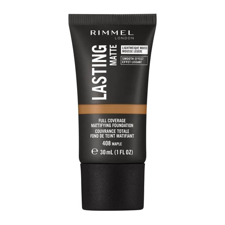 Rimmel London Lasting matte liquid foundation 408 maple 30 ml