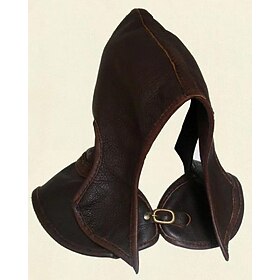 Rétro Vintage Epoque Médiévale Renaissance manteau à capuche Châles Viking Ranger Elfe Homme Tir à l'arc Halloween Mascarade GN Châle