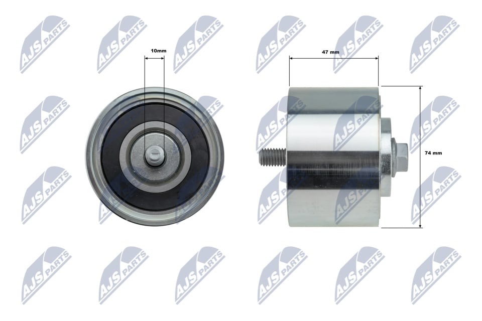 Deflection-Guide Pulley, v-ribbed belt NTY RNK-FT-023