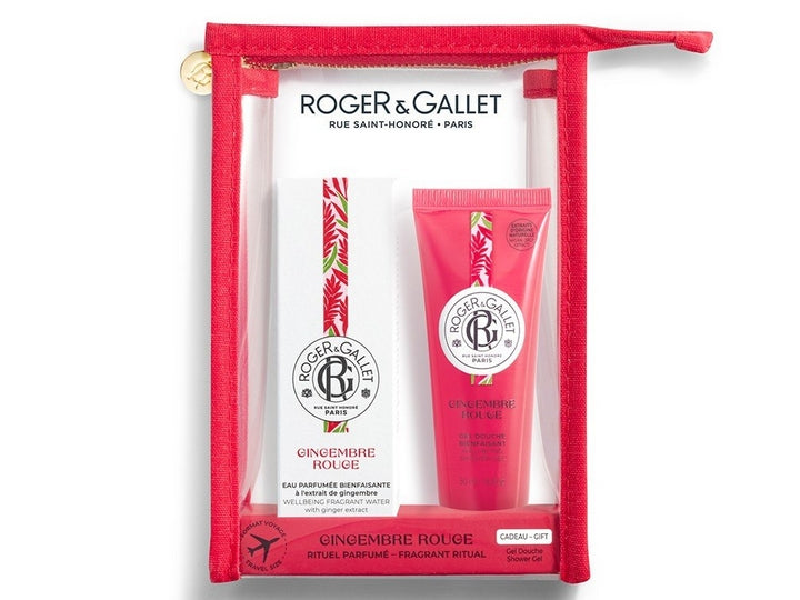 Roger & Gallet Red Ginger - Charity Parfym Kit 30 ml + duschgel 50 ml hyllning