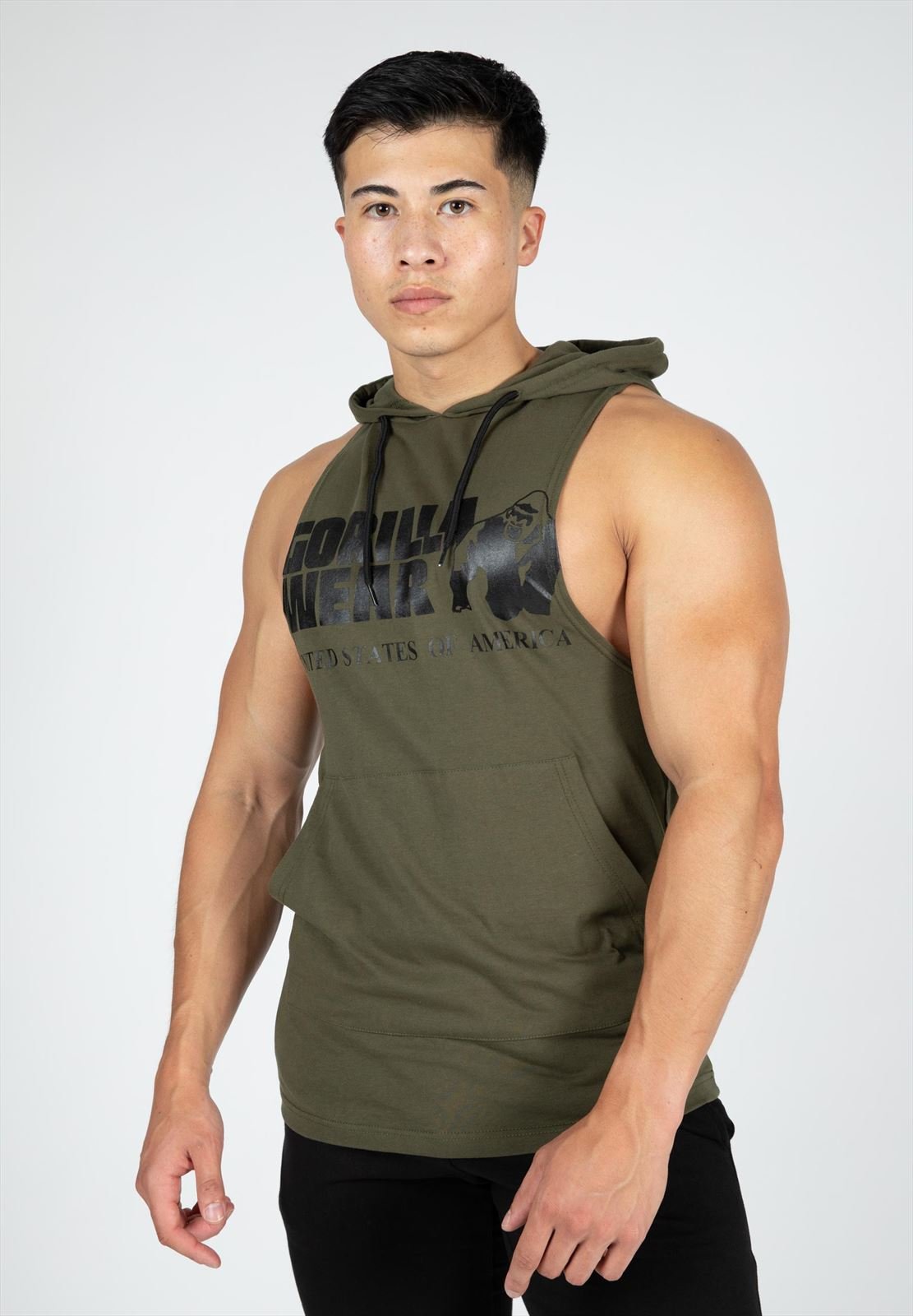 Rogers Hooded Tank Top - Army Green - 3XL
