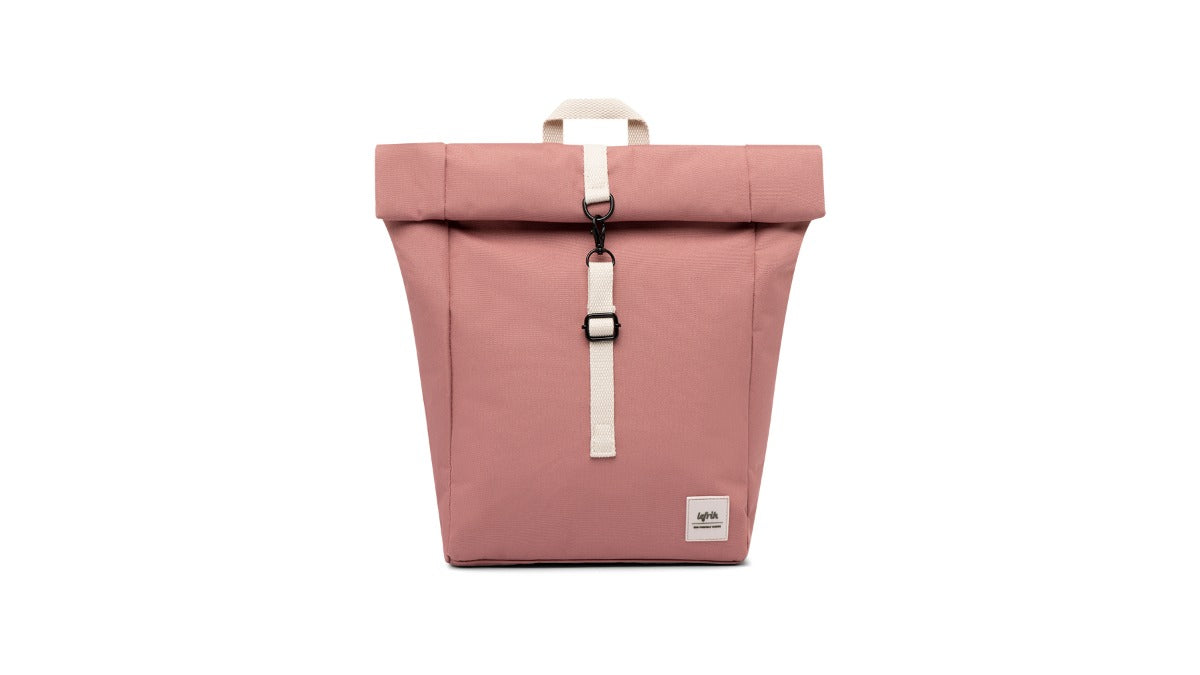 LEFRIK ROLL MINI BACKPACK: For 13'' laptop. Dust Pink