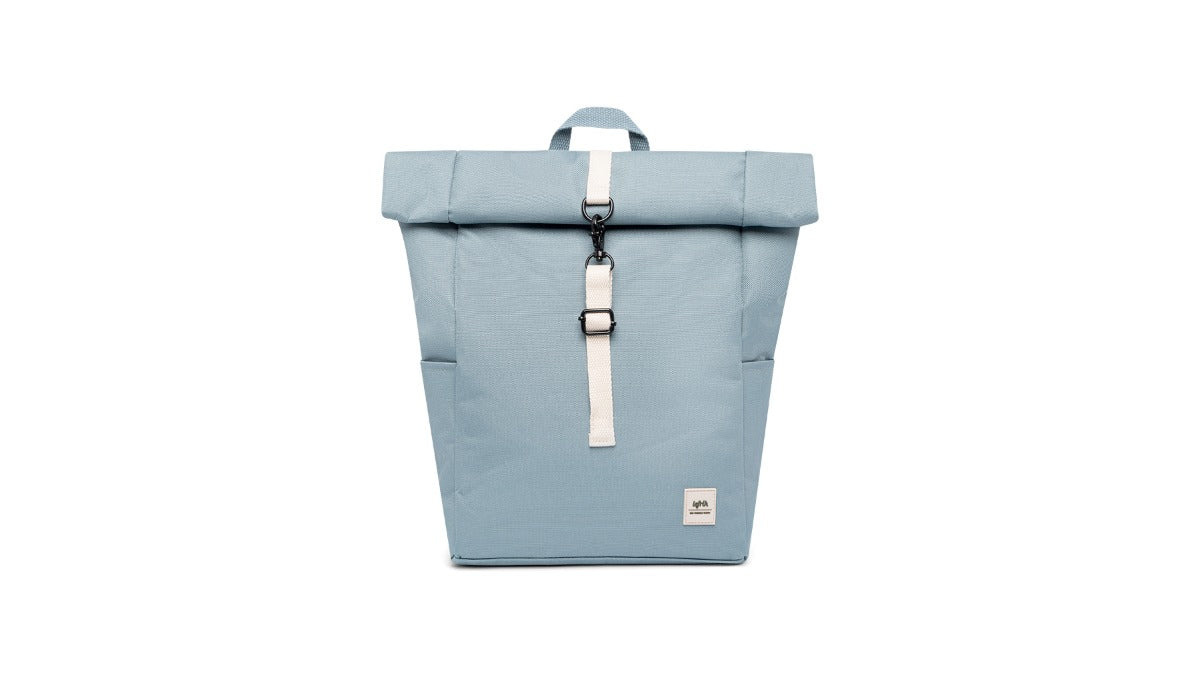 LEFRIK ROLL MINI BACKPACK: For 13'' laptop. Stone Blue