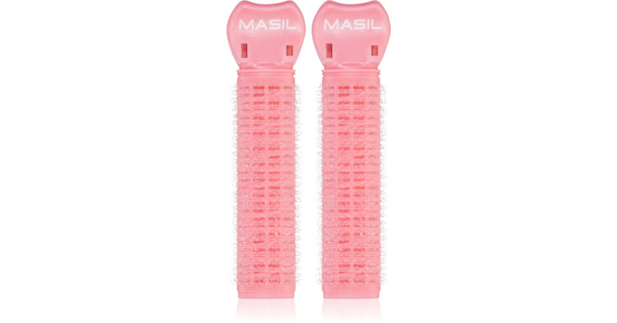 MASIL Roller Pins Peach Girl bigodini velcro per il volume a partire dalle radici 2 pezzi
