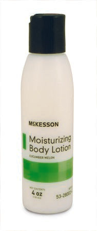 McKesson Moisturizing Body Lotion Cucumber Melon Scent, 4 oz Bottle, 48 Each - Case
