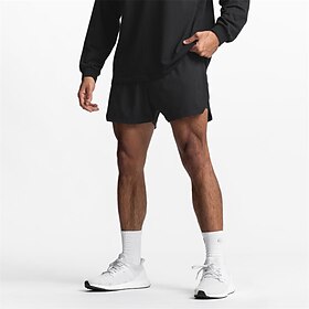 Homens Shorts de Corrida Shorts de Academia Bolsos Cintura elástica Calção Ao ar livre Desportos e Ar livre Atlético Secagem Rápida Leve Macio Maratona Corrida