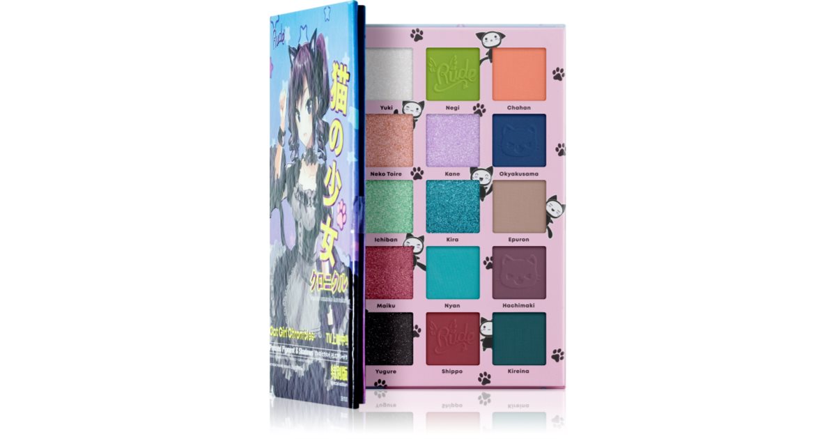 Rude Cosmetics Manga Collection Eyeshadow Palette Color First Love Diary 22 g