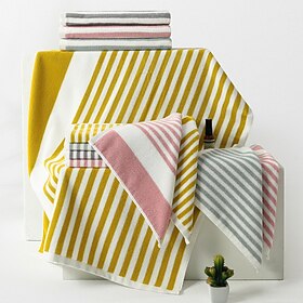 Toalha de mão absorvente 35x35cm toalha de rosto de algodão macio tingido com fio guardanapo infantil de secagem super rápida