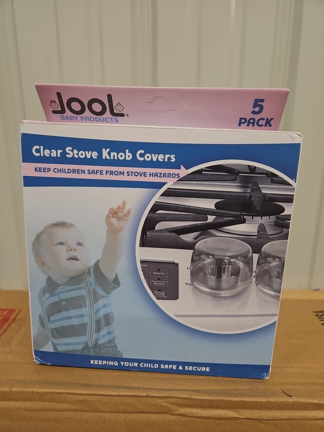 5 Clear Stove Knob Covers By Jool Baby Products NEW Infant Child Safety
