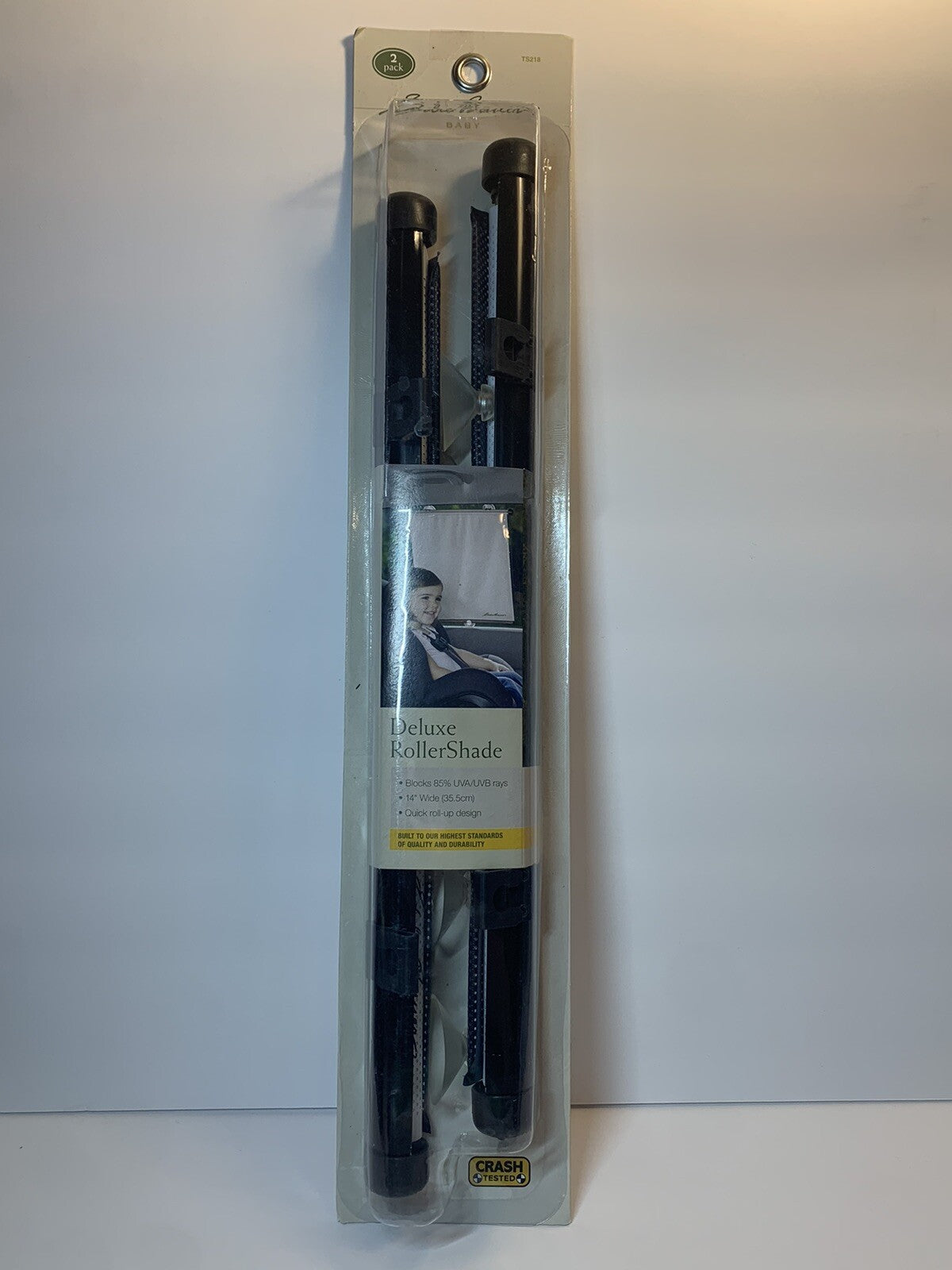 Eddie Bauer 2 Pack Deluxe Window Shade 14 In Wide Baby, Infant Car Sun Shade New