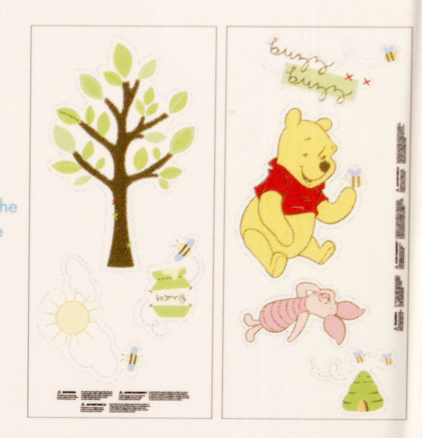 Disney Baby Winnie the Pooh and Piglet Vinyl Wall Decals Pooh's ABC New