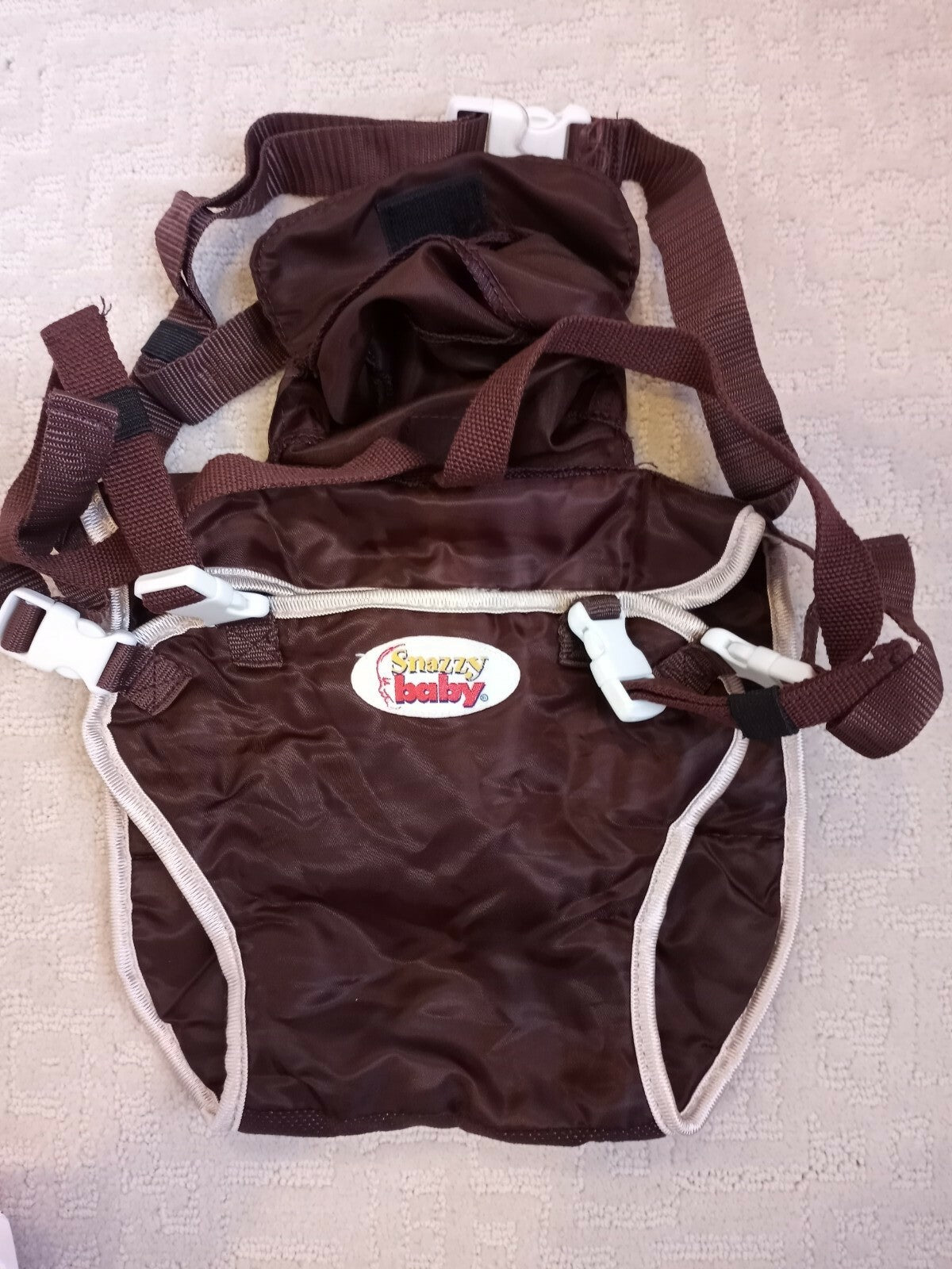 Snazzy Baby My Baby's Own Deluxe Travel Chair Brown  Used w/Instructions