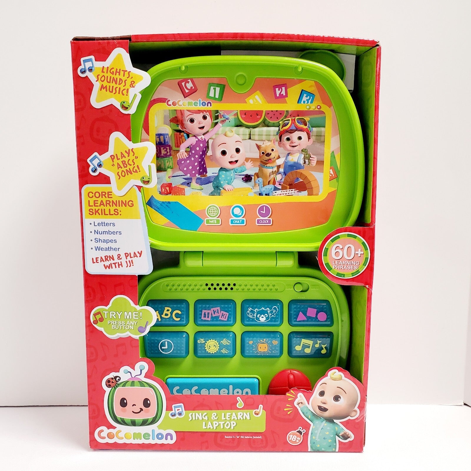 COCOMELON Sing and Learn Laptop Core Learning Skills 18+ Months NEW