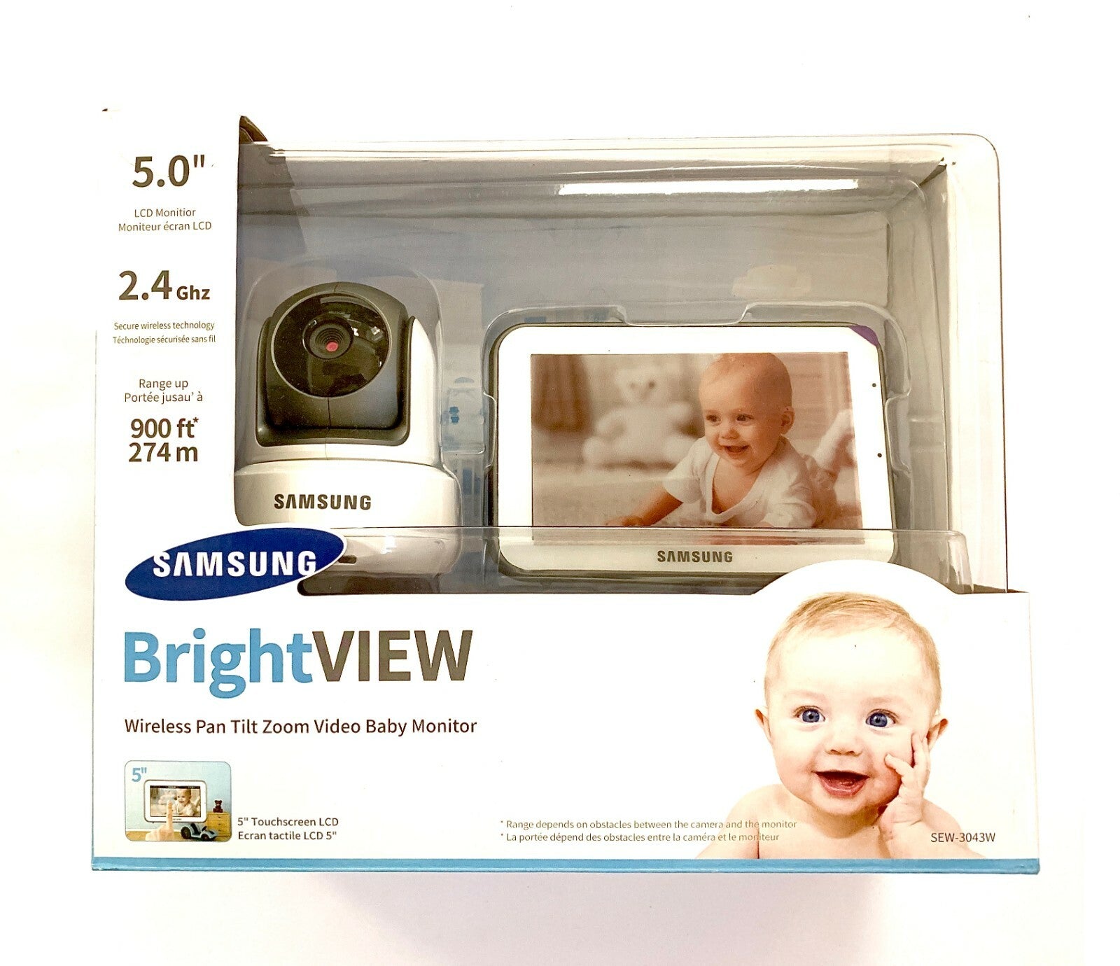 Samsung SEW-3043W Bright VIEW Baby Monitoring System Monitor and Camera