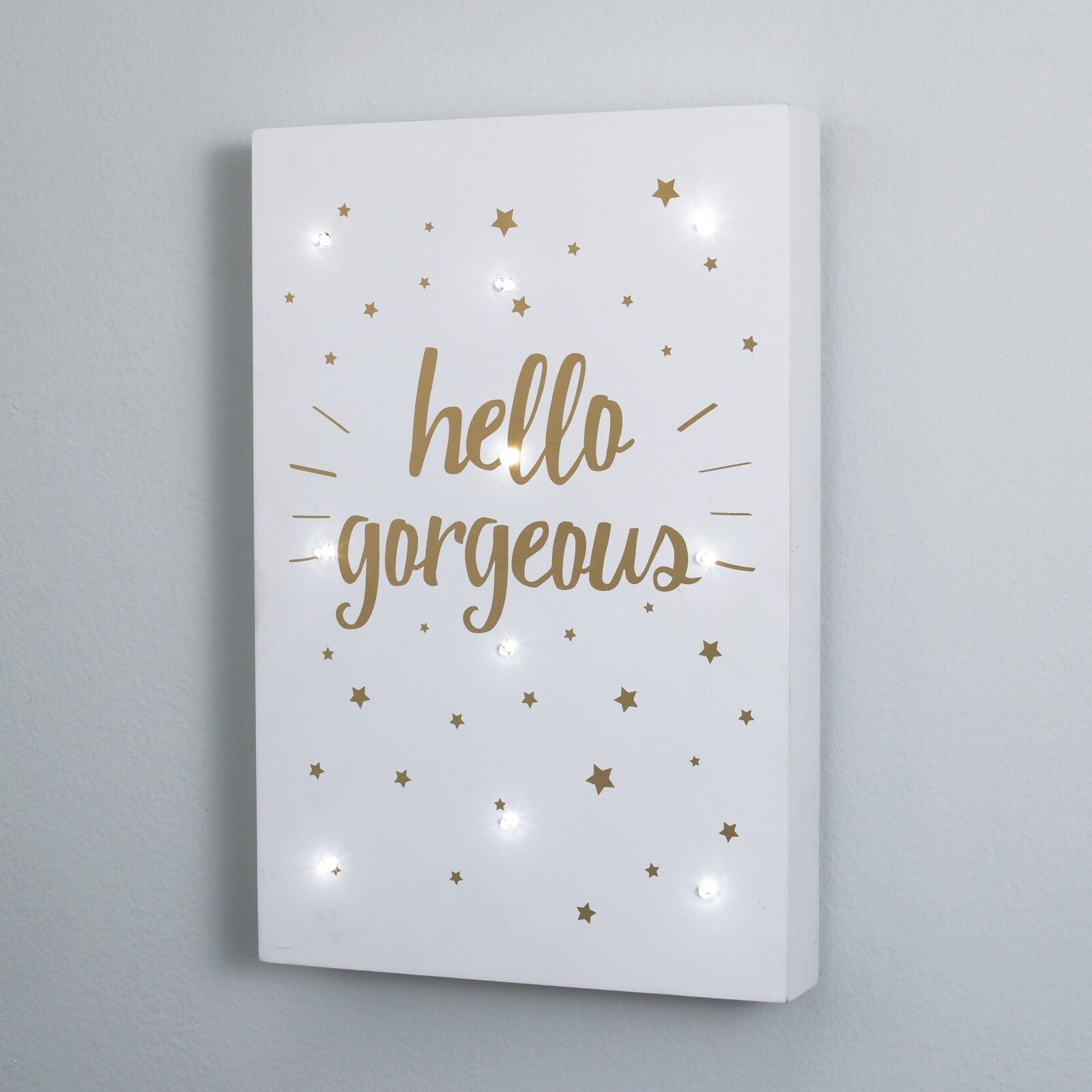 Little Love: Hello Gorgeous Light Up Wall Decor by NoJo