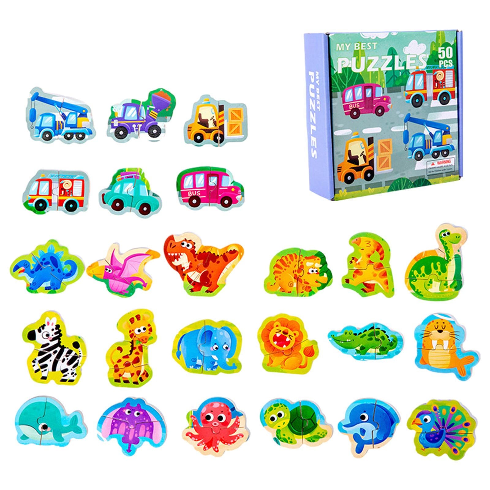 Shape Matching Toys Cartoon Shape Matching Wooden Puzzles Educational toys