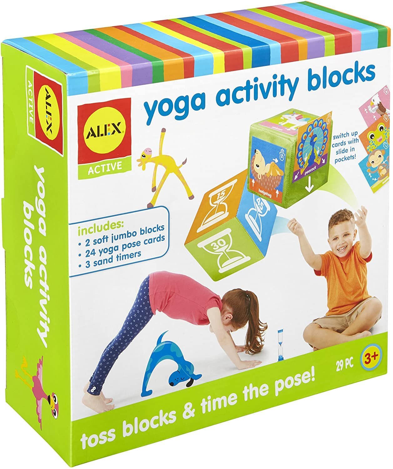 Kids Yoga Activity Blocks - 29 Piece Set
