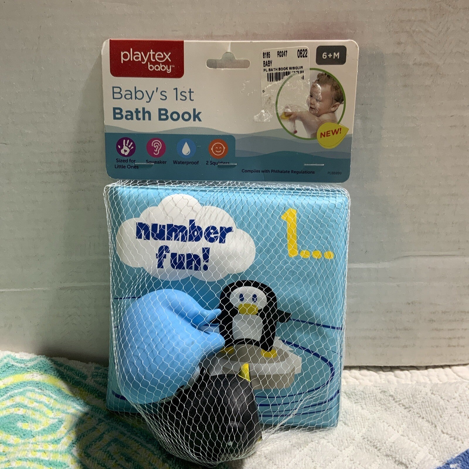 Playtex Baby Babys 1st Bat Book Article NUMBER FUN: NEW