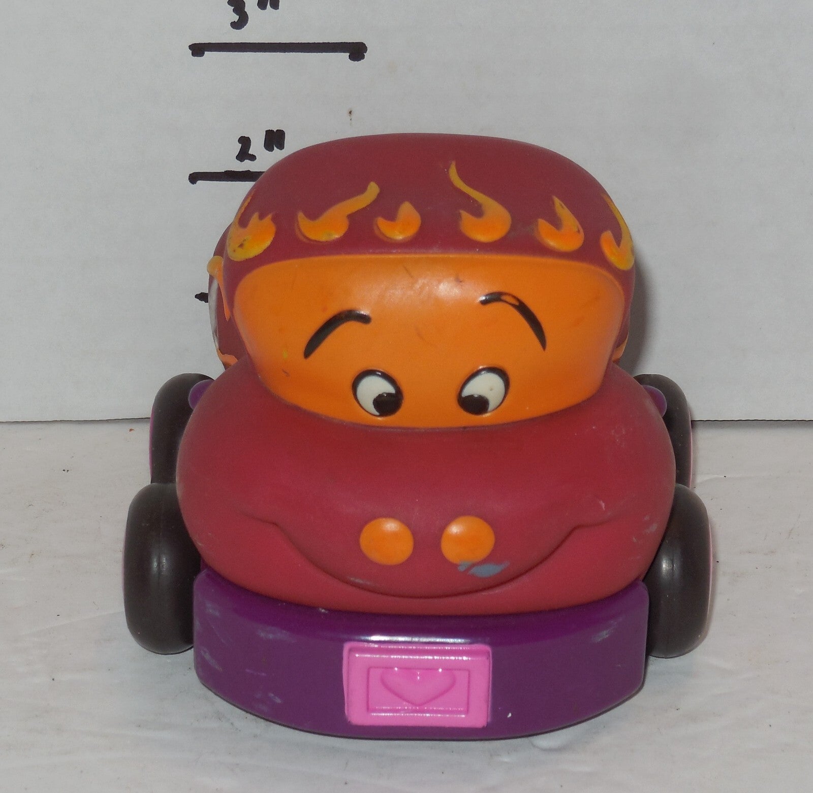 Just B. You Pull Back Friction Car Truck Soft Rubber Car Pretend Play