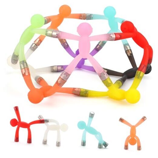  Magnet Men  10-Piece Magnetic Travel Toys for Kids, Fridge Magnet Toys for 