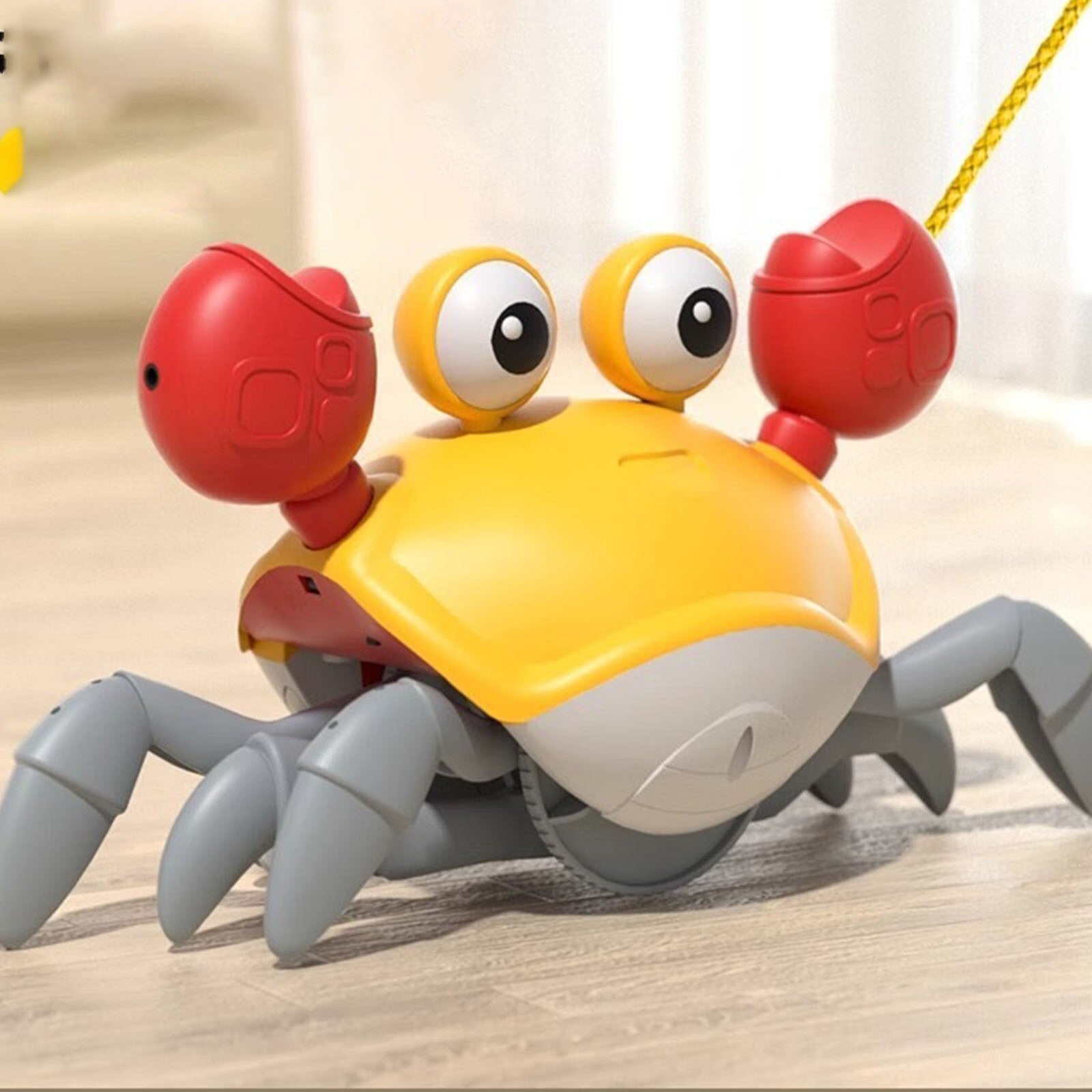 Mity Rain Crab Crawling, Escaping Crab Dog Toy with Obstacle Avoidance Sensor.