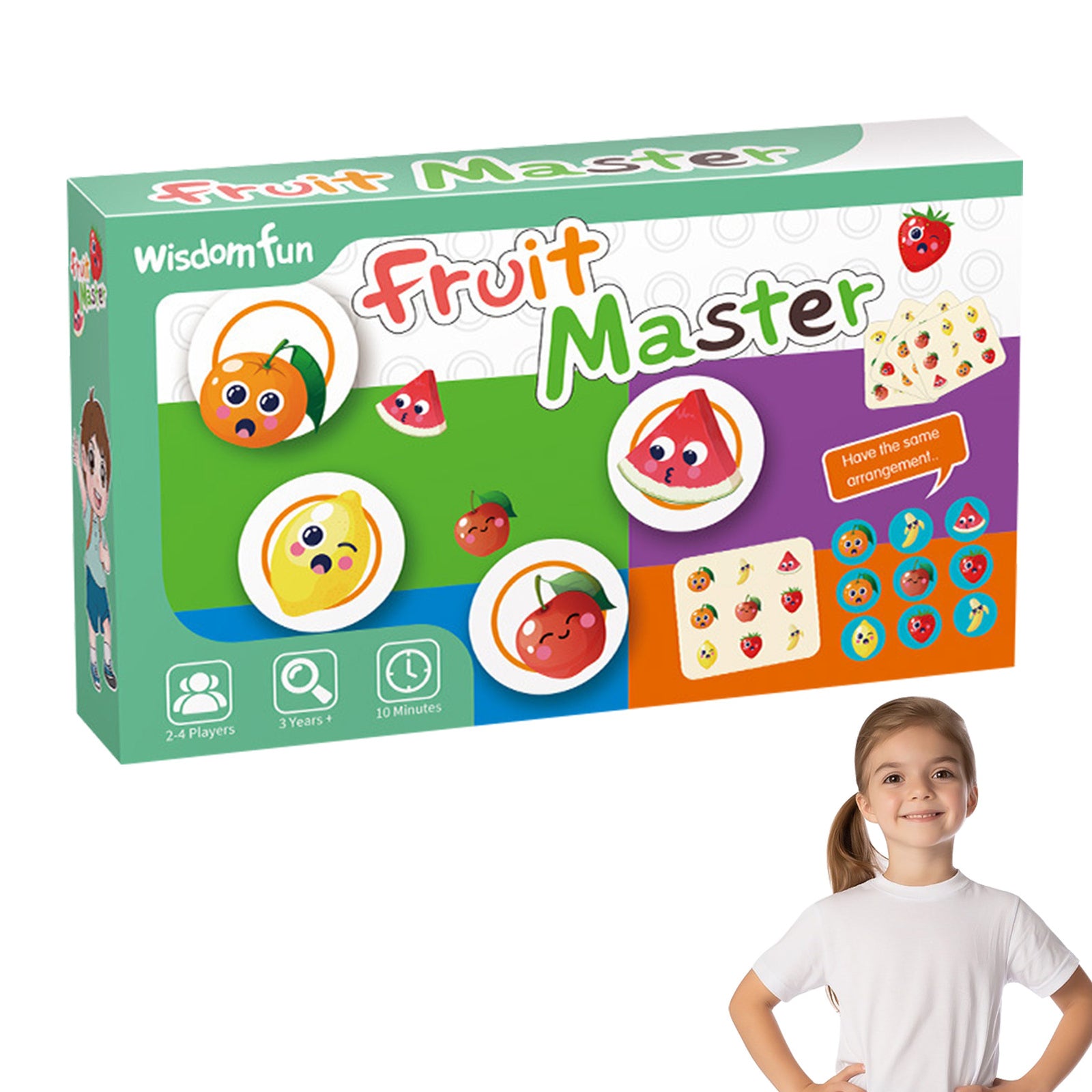 Kids Card Fruit Games Memory Games with Adjustable Difficulty Xmas Gift