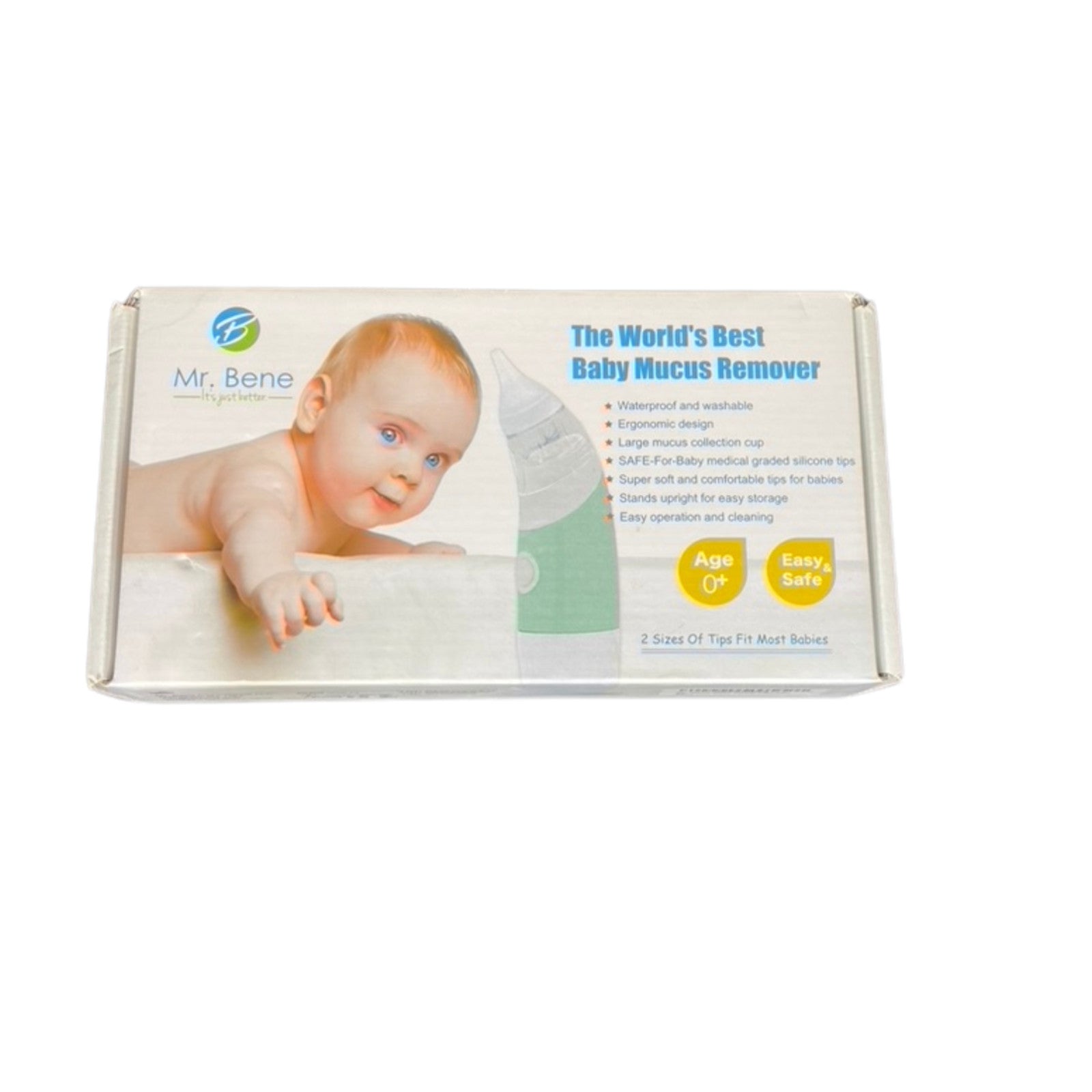 Mr Bene Infant Newborn Baby Nasal Mucus Suction Remover Ages 0+