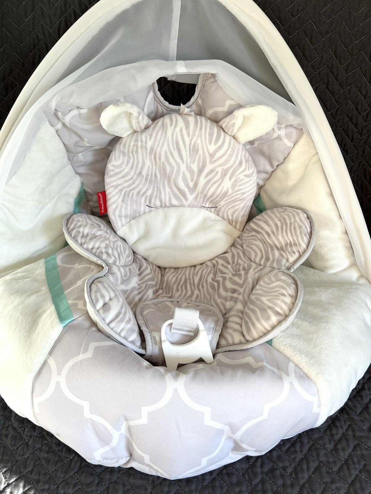 Fisher Price Baby Cradle N Swing Safari Dream Replacement Seat Cover Canopy READ