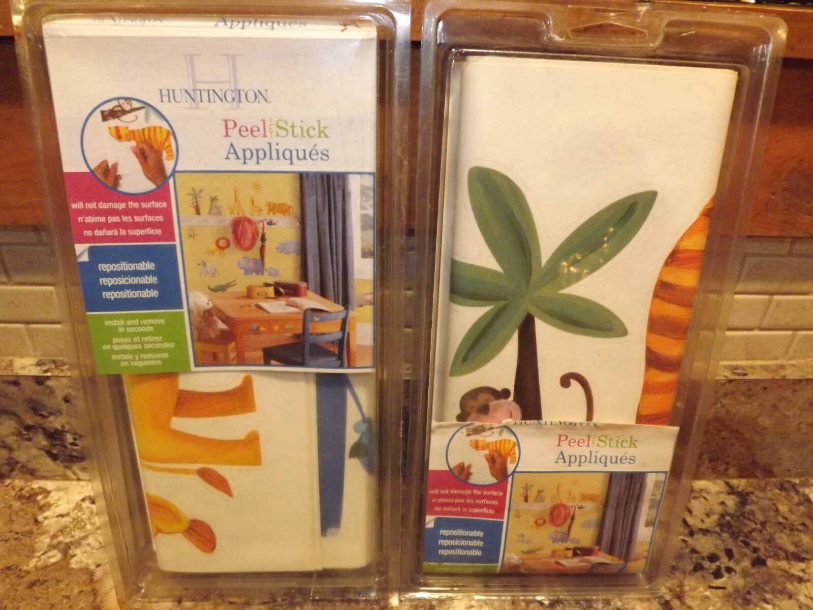 Nursery Zoo animal Wall Art Peel N Stick Decal Baby Room Nursery Huntington READ