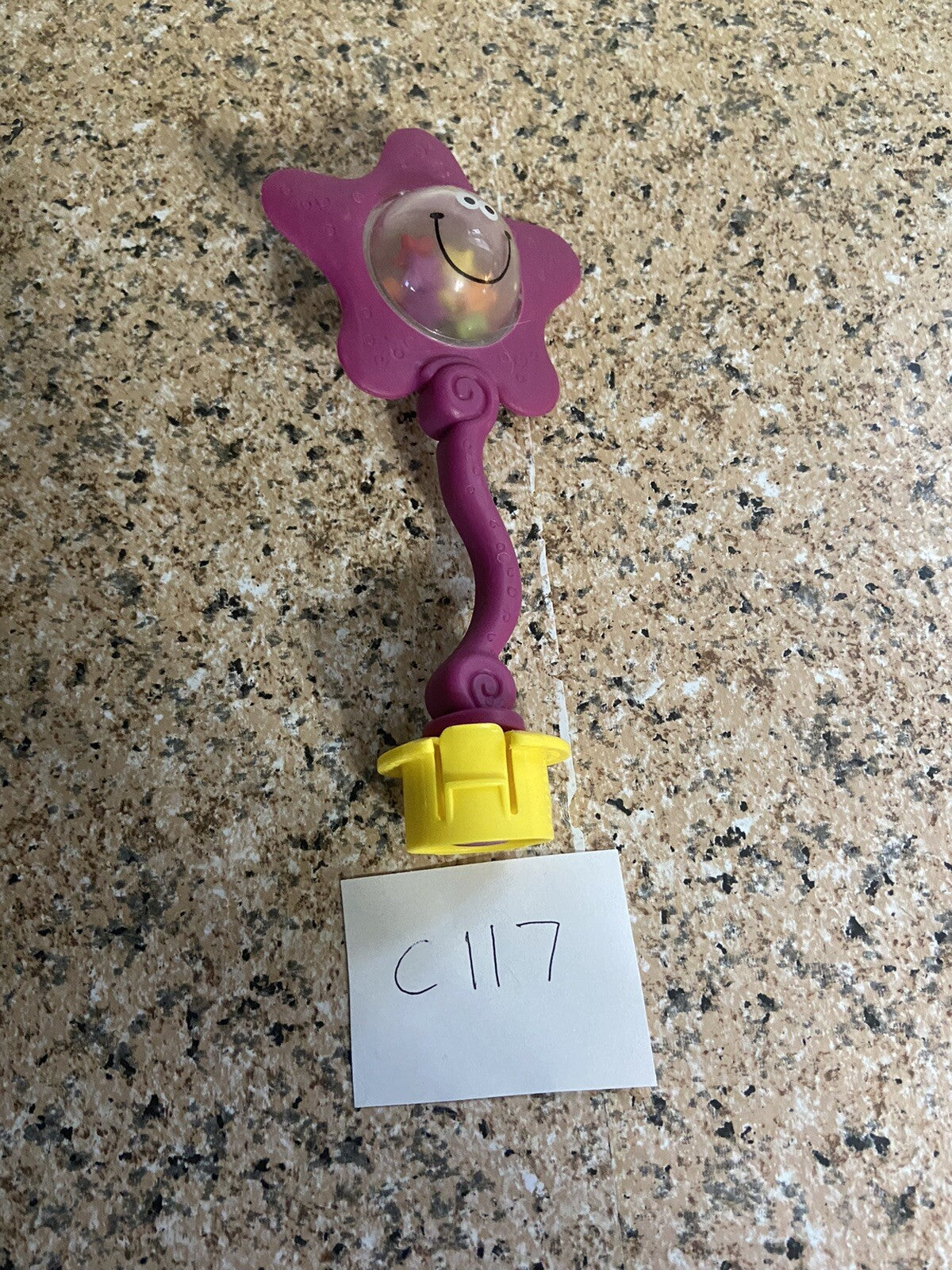 Evenflo Exersaucer Replacement Toy Teether Purple Sun Rattle C117