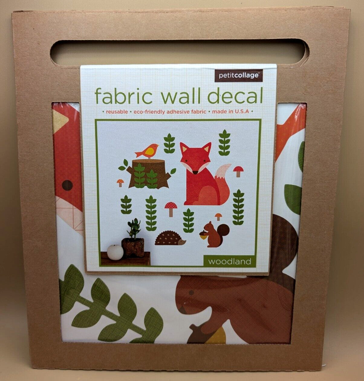 Petit Collage Woodlands Nursery Kids Fabric Wall Decal Decor