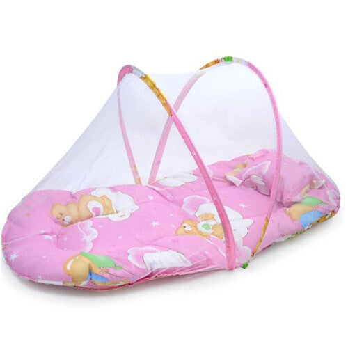 Folding Baby Mosquito Crib Net Infant Bed Playpen Canopy Tent Sleeping Cushion
