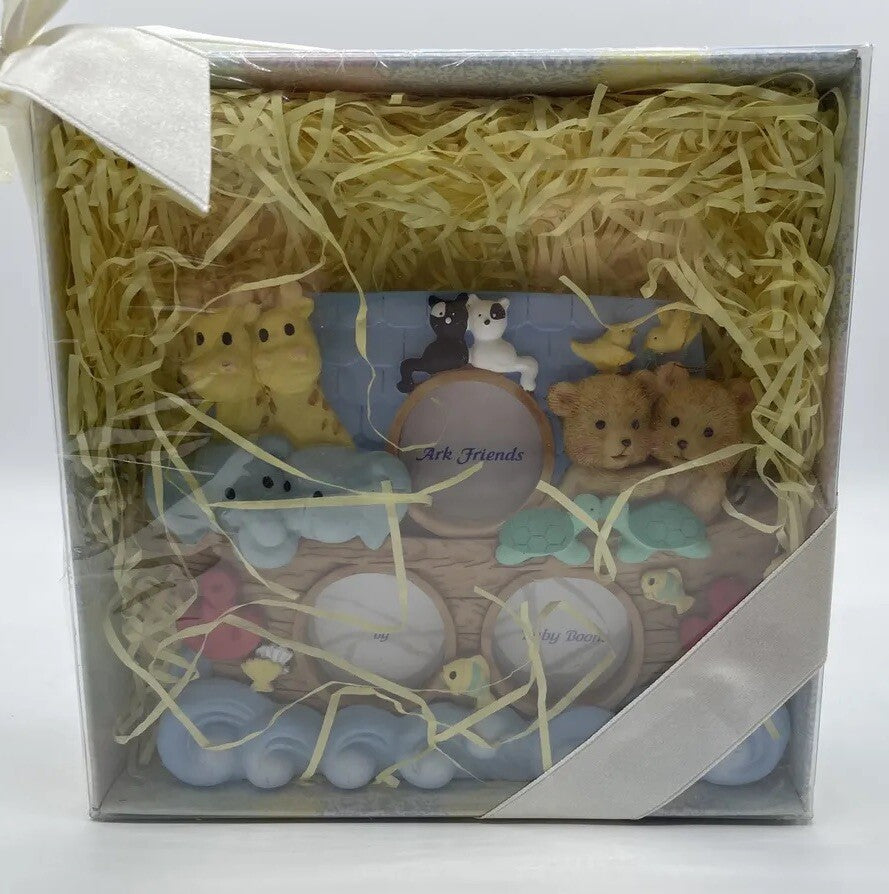 PICTURE FRAME -ARK FRIENDS 3-PHOTO FRAME BY BABY BOOM -NEW IN BOX -FREE SHIPPING