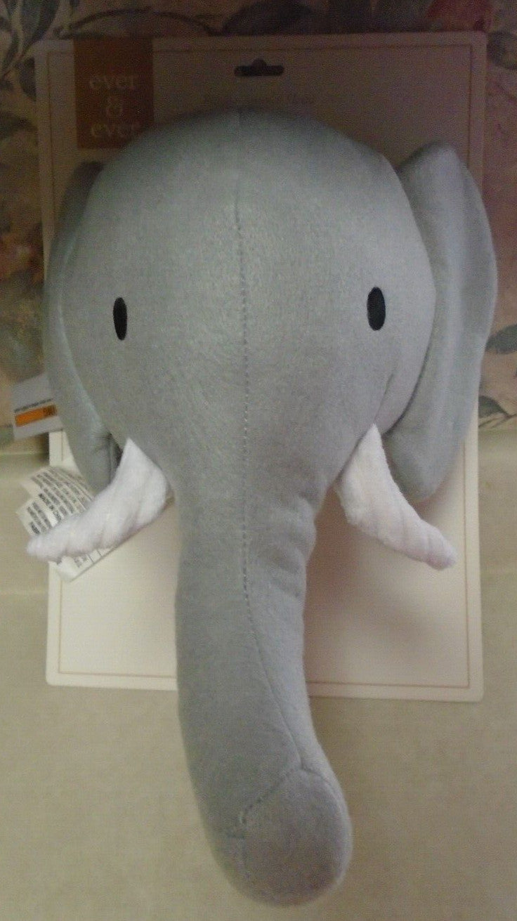 Ever & Ever Buy Buy Baby  ELEPHANT Plush Wall Decor NWT Baby Nursery Playroom