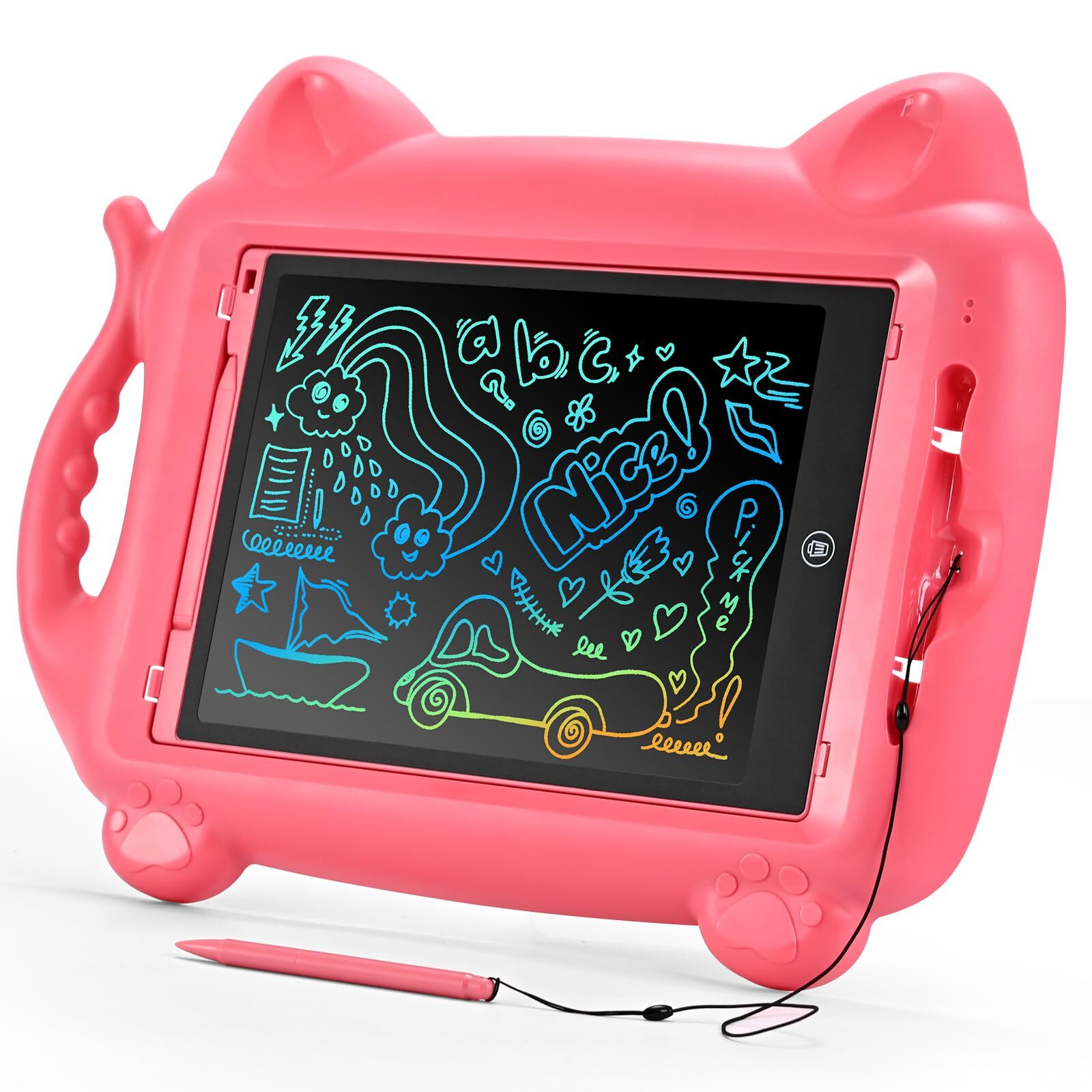 RaceGT Cute Cat Toys 12 Inch LCD Writing Tablet Detachable Drawing Board for ...