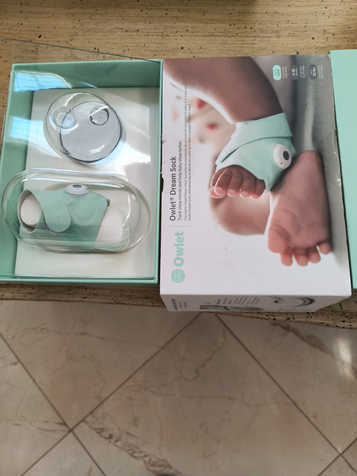 Owlet Dream Sock® - FDA-Cleared Smart Baby Monitor - Track Live Pulse (Heart)