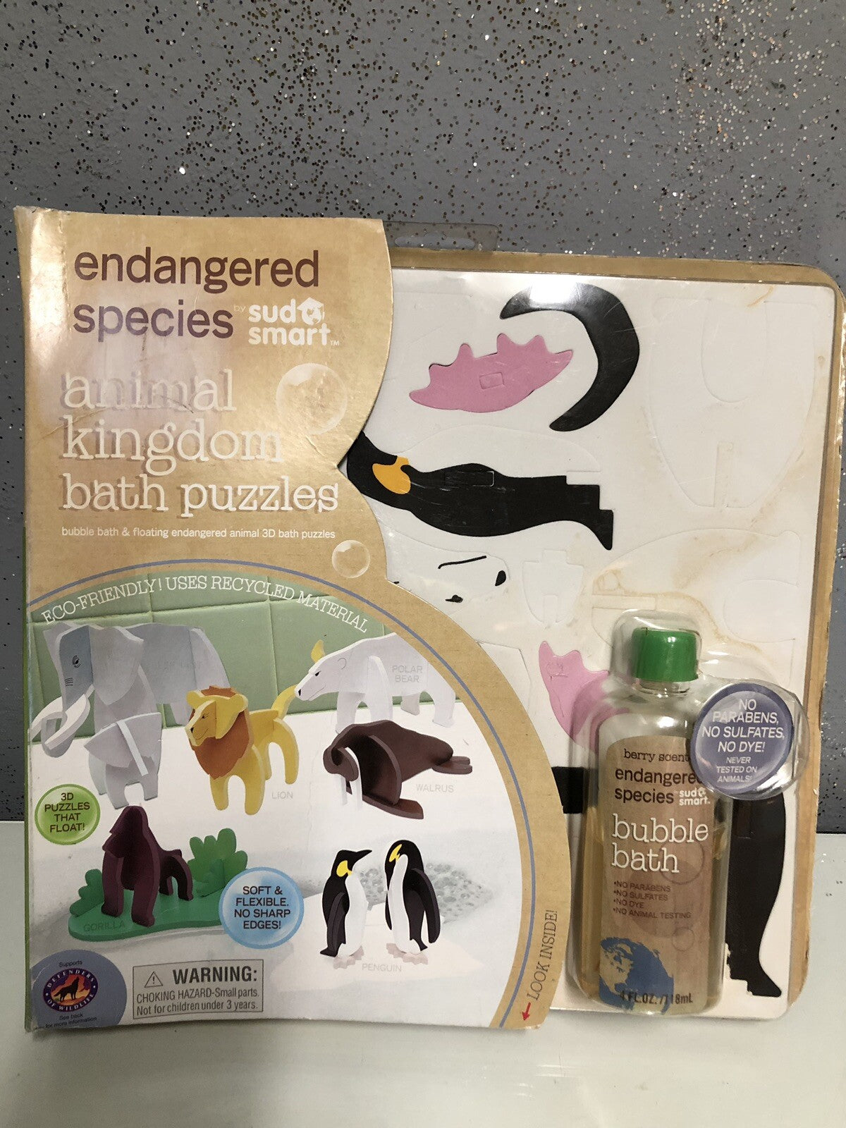 Endangered Species Artic interactive 3D bath puzzles