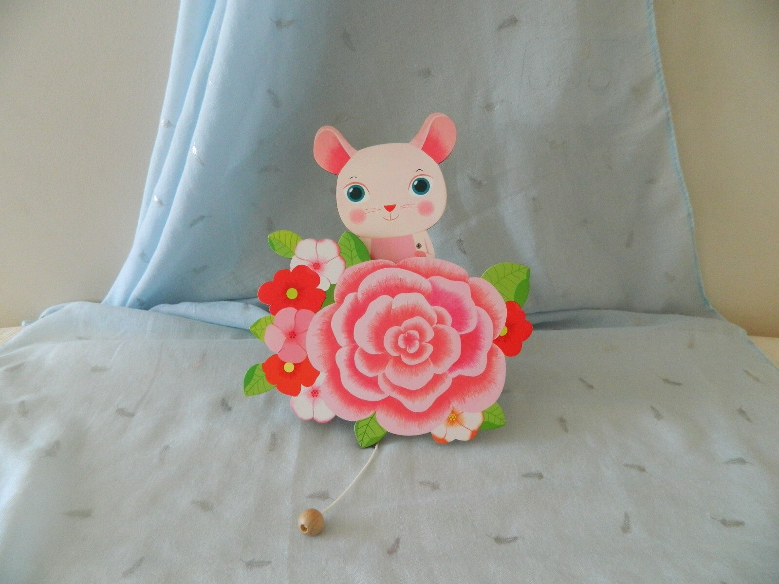 Children Room Music Wall Decor LITTLE BIG ROOM By DJECO Wooden Pink France